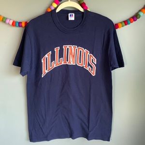 VTG Russell U of Illinois single stitch T